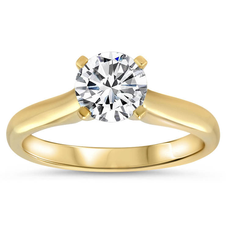 Classic Solitaire Forever One Moissanite Engagement Ring 9.5 mm - Taylor - Moissanite Rings