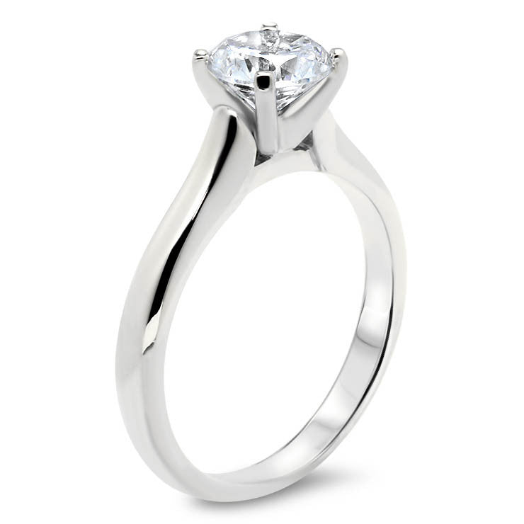Classic Solitaire Forever One Moissanite Engagement Ring - Taylor - Moissanite Rings