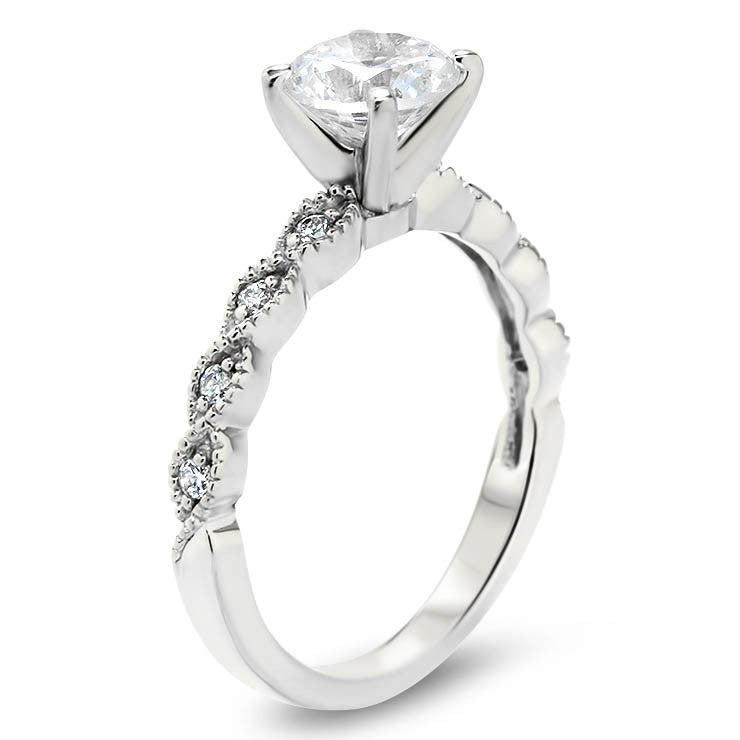 Vintage Engagement Ring - Timeless Twist - Moissanite Rings