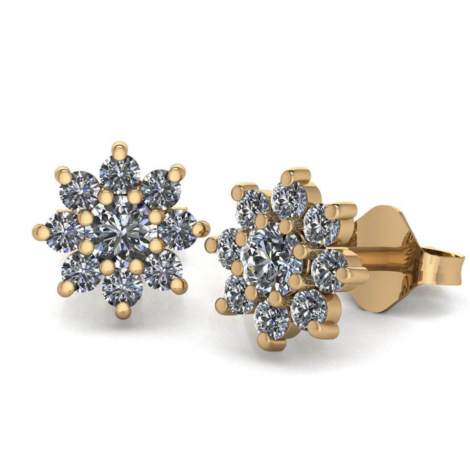 Sterling Silver Winter Snowflake Earring Wire Earrings | Jewellerybox.co.uk