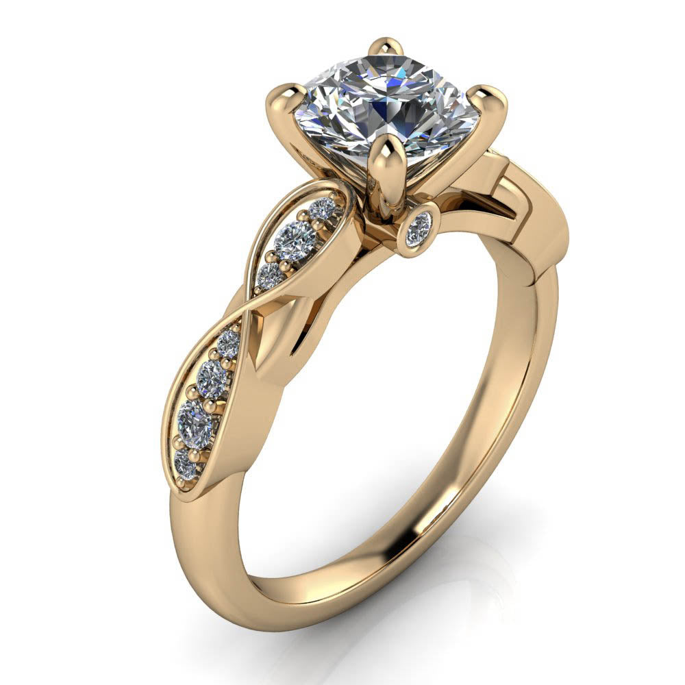 Infinity Band Engagement Ring - Hunter – Moissanite Rings