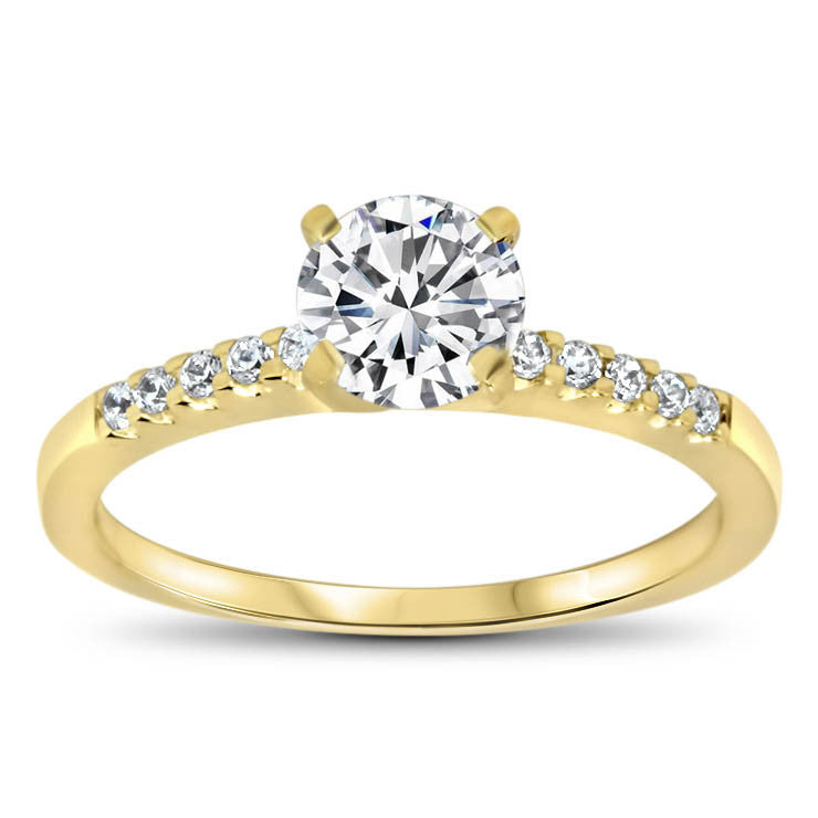 Moissanite  Engagement Ring Diamond Setting - Tink - Moissanite Rings