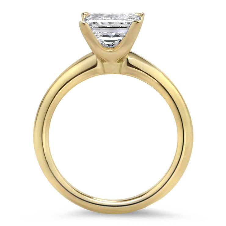 Forever One Princess Cut Solitaire Engagement Ring - June - Moissanite Rings