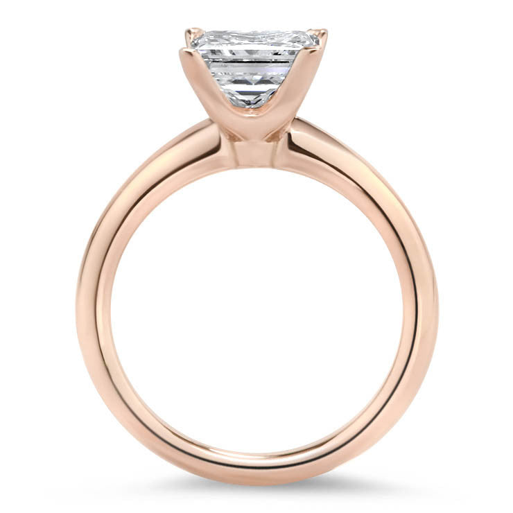 Forever One Princess Cut Solitaire Engagement Ring - June - Moissanite Rings
