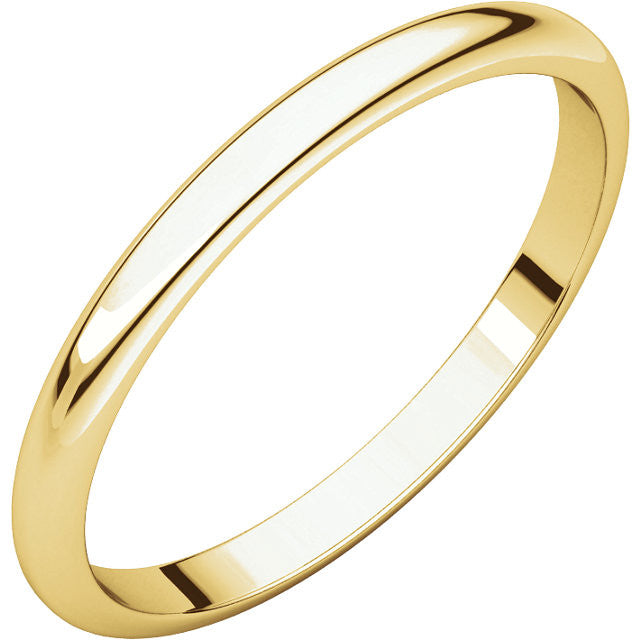 Choose Your Width Plain Gold Wedding Band Ladies - Moissanite Rings